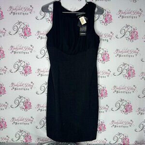 Chapter one dress classic classy black Elegant Black Sleeveless Dress 2 tone